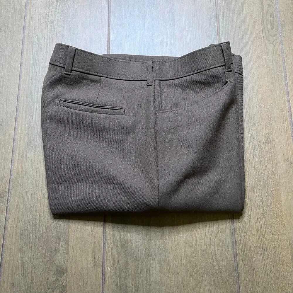 Vintage 80s Levi’s‎ Action Slacks Brown Dress Pants Talon Zip Classic Sz 34x31